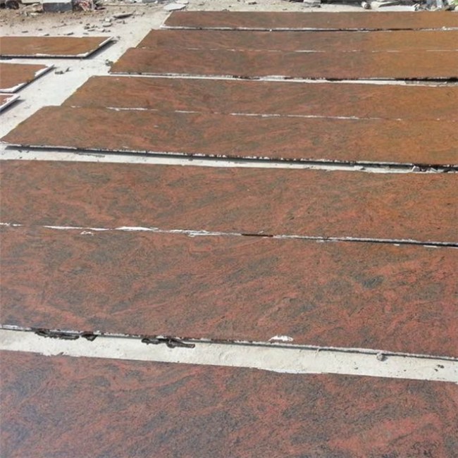 Multicolor red granite